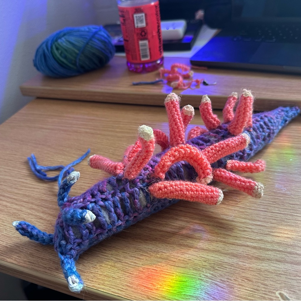 Handmade Crochet Sea Slug Plush